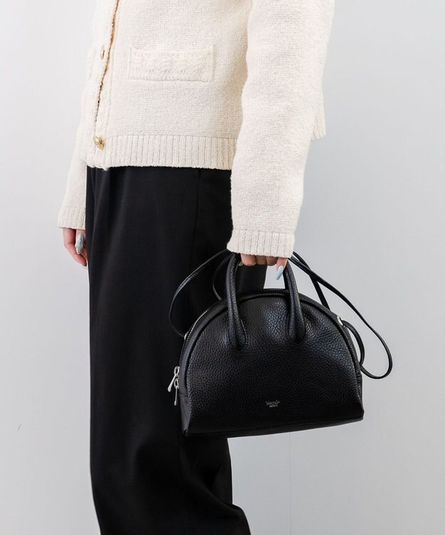 blancle シュリンクレザー 2WAY ミニボストン ブラック