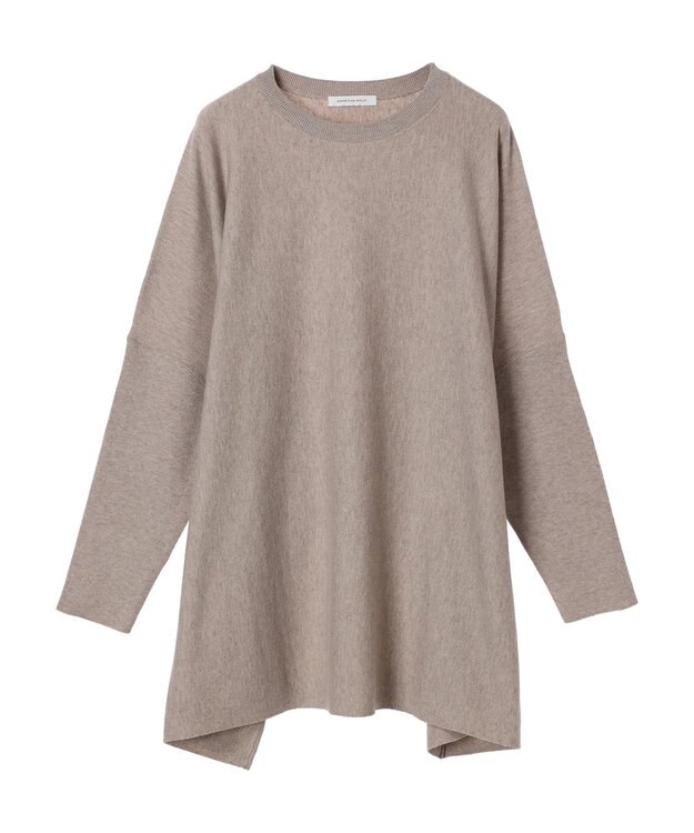 AMERICAN HOLIC バイパチポンチョライクＢＩＧニットチュニック Gray Beige