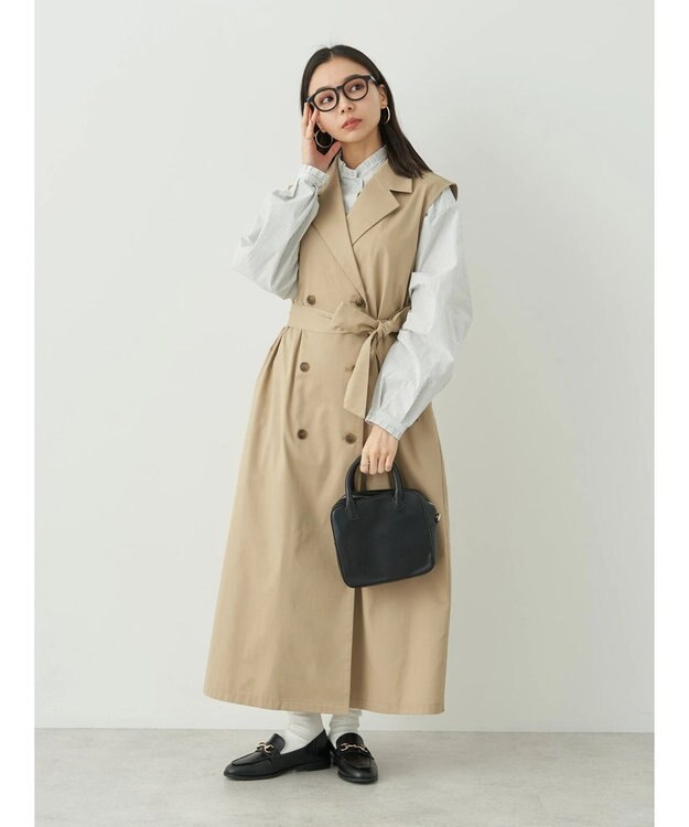 earth music&ecology ２ＷＡＹジレンチ Beige