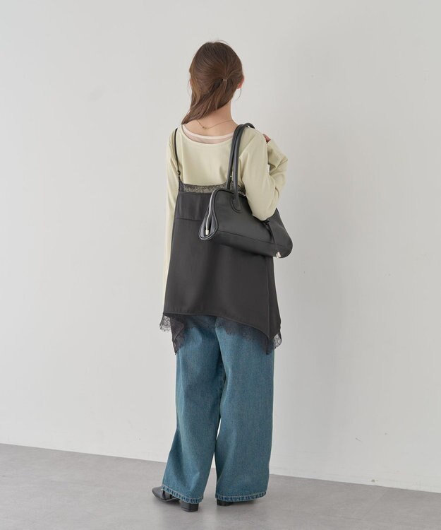 earth music&ecology 【予約】ランジェリーライクレースキャミ ブラック