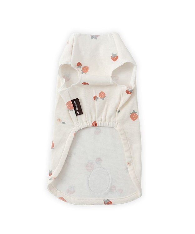 PET PARADISE ペットパラダイス はじめてのタンクトップ 《花苺柄》 超小型犬 小型犬 ホワイト×レッド