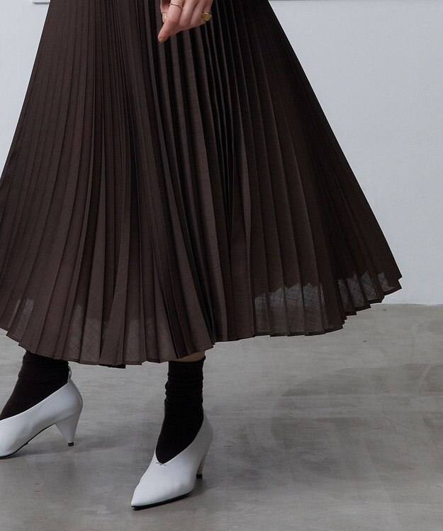 BEIGE， MOYE / プリーツスカート Cafe Noir