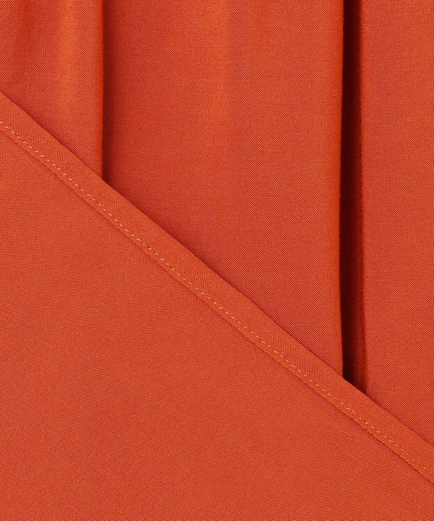 23区 S 【接触冷感/WEB&一部店舗限定】レーヨンスパローン ティアード ブラウス テラコッタ系