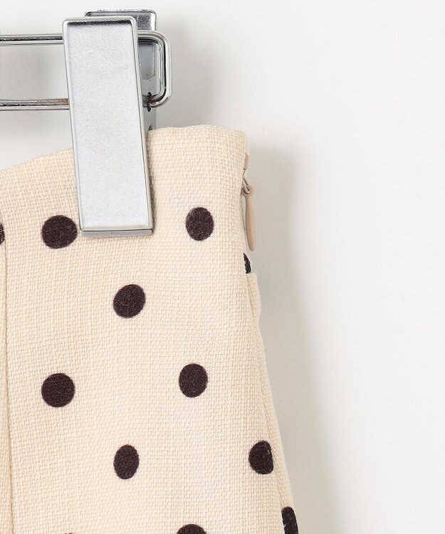 Feroux 【新色追加・洗える】パールポイントフラップ スカート アイボリー系9