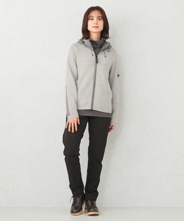 JOSEPH ABBOUD MOUNTAIN 【UNISEX】ウォッシャブルウールタートルネック ライトグレー系