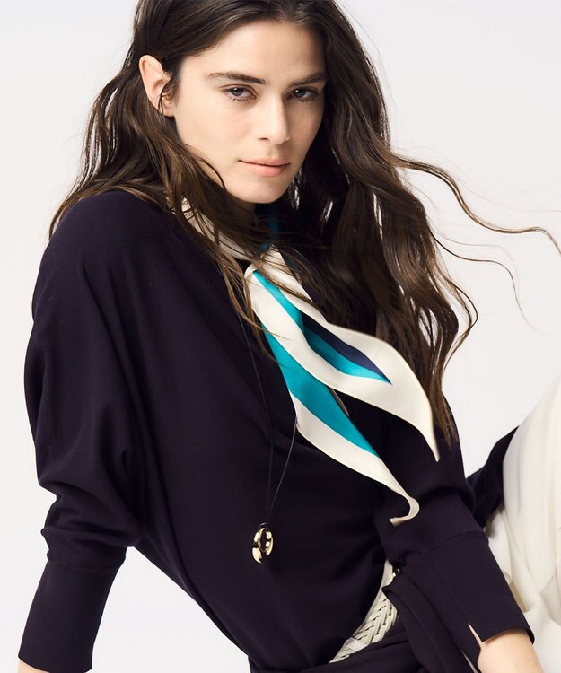 23区 【Oggi4月号掲載】ダイヤ スカーフ グリーン系