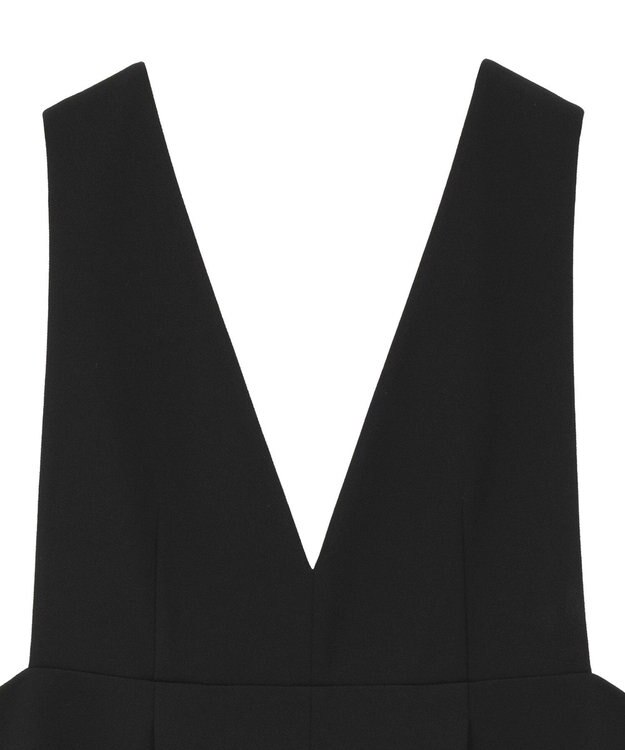 Green Parks Ｏ．洗えてストレッチ　Ｖネックジャンスカ Black