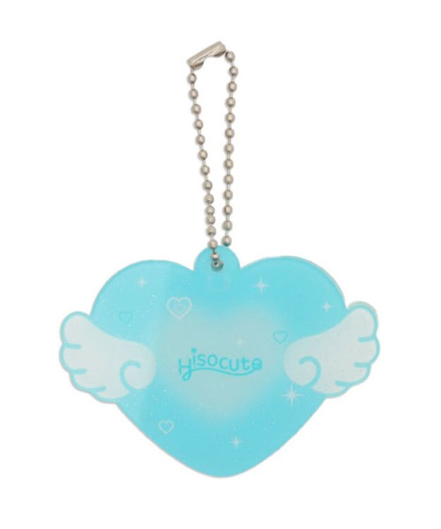 WEGO 【痛バ＆推し活グッズ】ハートエンジェルIDフォトケースキーホルダー サックス