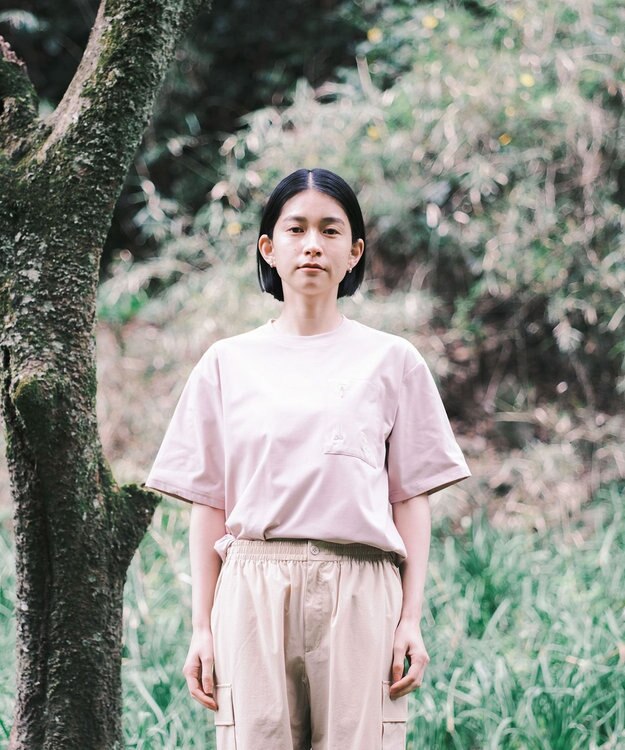 SHARE PARK LADIES 【UVカット・吸水速乾・ストレッチ・軽量 】バックプリントポケットTシャツ（S・Mサイズ） ピンク系