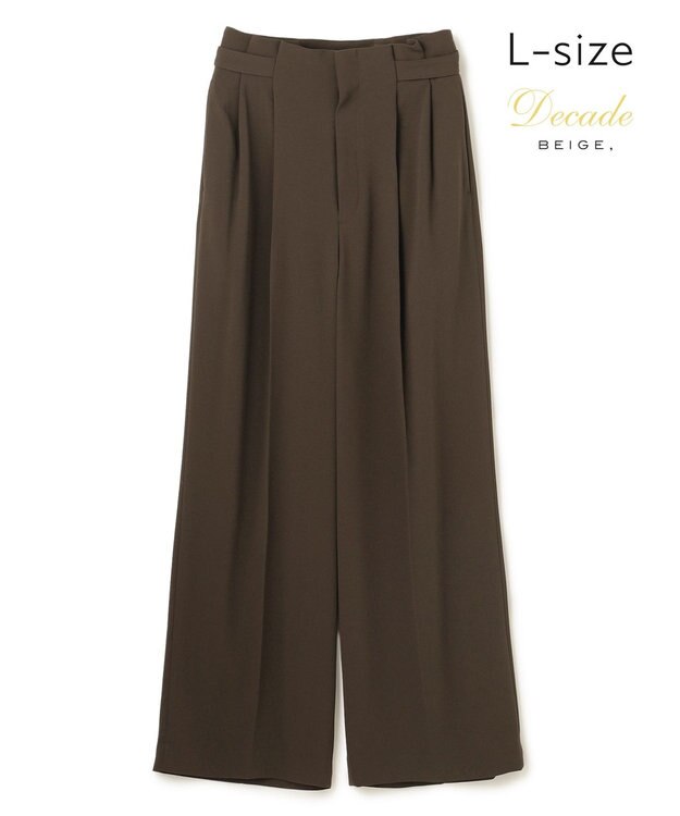 BEIGE， 【Lsize・セットアップ対応】CINDY / ハイウエストパンツ Brown