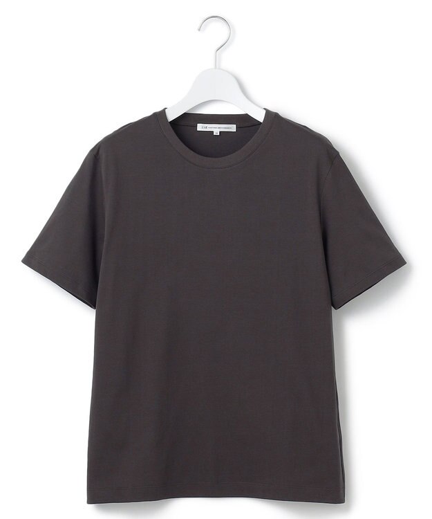 23区 L 【洗える】コンパクトヤーン スムース Tシャツ ブラウン系