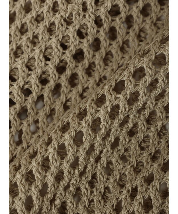 earth music&ecology Ｖネックメッシュベスト Beige