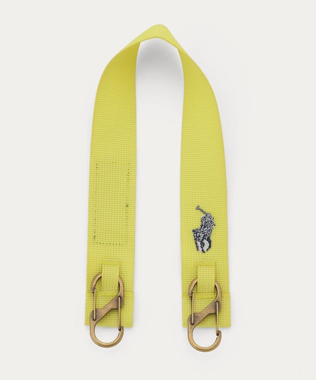 MOONBAT POLO RALPH LAUREN(ポロ ラルフローレン)カラビナ付き ストラップベルト 無地 撥水加工 レモンイエロー