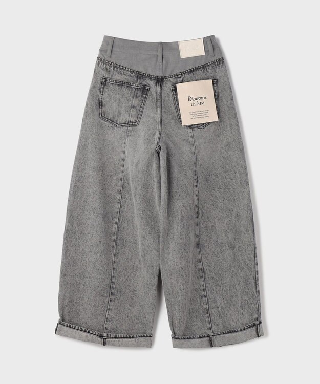 GRACE CONTINENTAL クロップトバレルパンツ ブラック