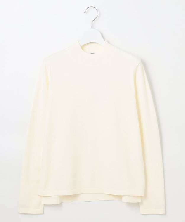 J.PRESS LADIES L 【洗える】PRINCE ハイネック ニット ホワイト系