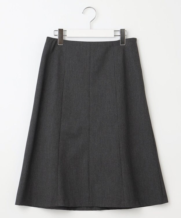 J.PRESS LADIES S T/Rアルガンシルク フレア スカート グレー系