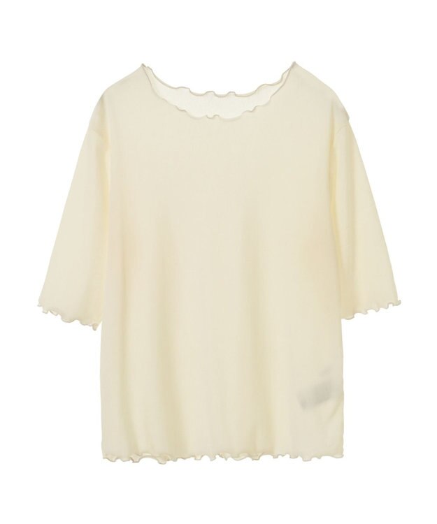 AMERICAN HOLIC シアーベロアＴシャツ Ivory