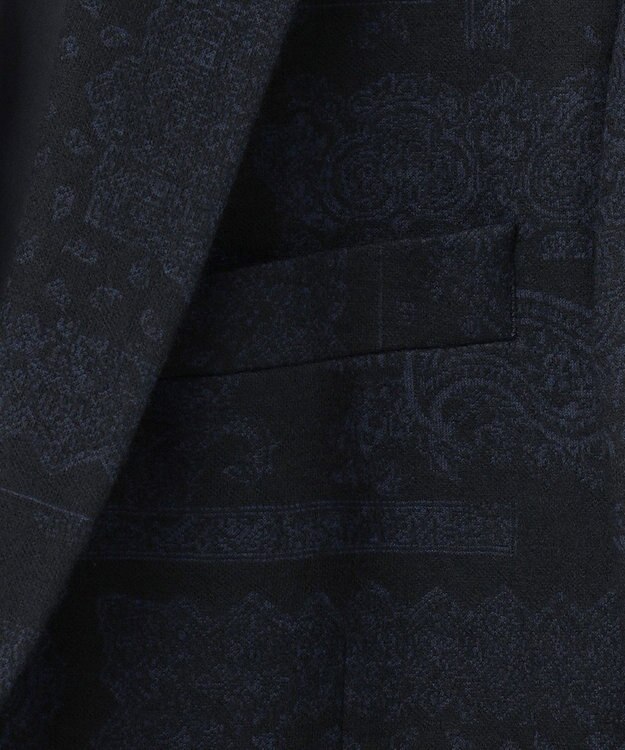 JOSEPH HOMME パッチジャガードジャージー　ジャケット ネイビー系3