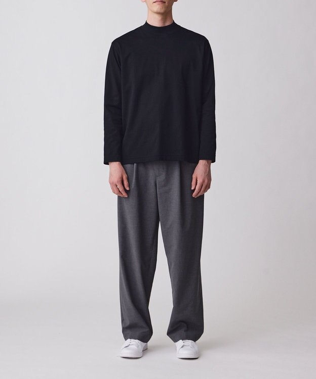 KASHIYAMA 【防汚加工】WONDERFRESH 長袖カットソー 黒