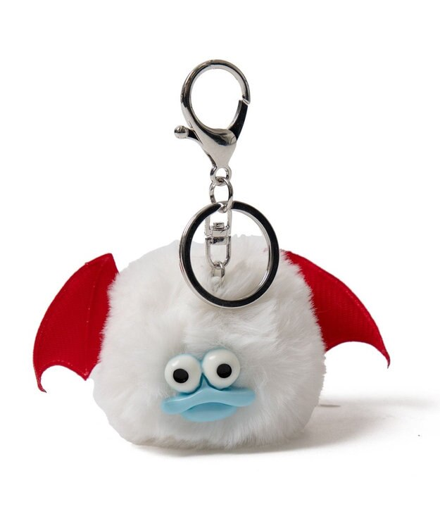 WEGO デビルくわくわモンスターぬいぐるみキーホルダー ホワイト