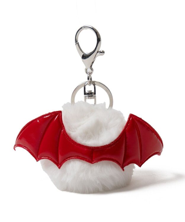 WEGO デビルくわくわモンスターぬいぐるみキーホルダー ホワイト