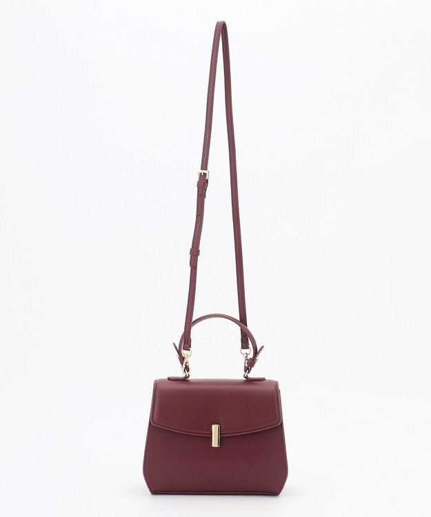 組曲 【加藤ローサさん着用】トップハンドル ハンドバッグ ワイン系