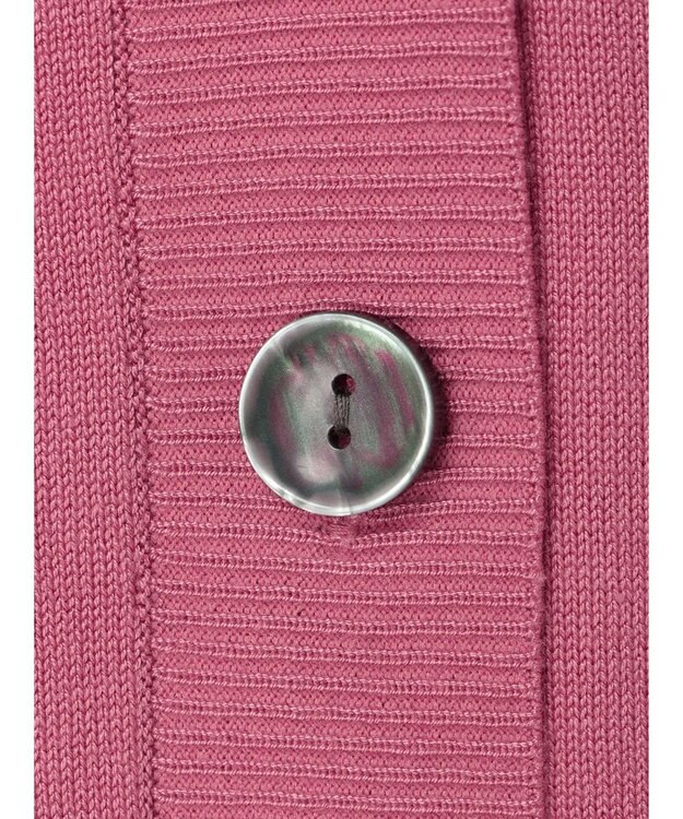 earth music&ecology サイドスリットルーズＶネックカーディガン Pink