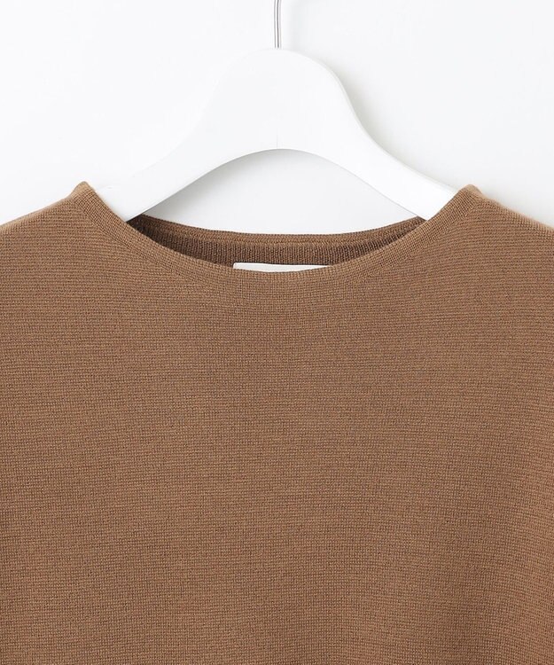 自由区 S ウールミラノランタンスリーブ ニット モカ