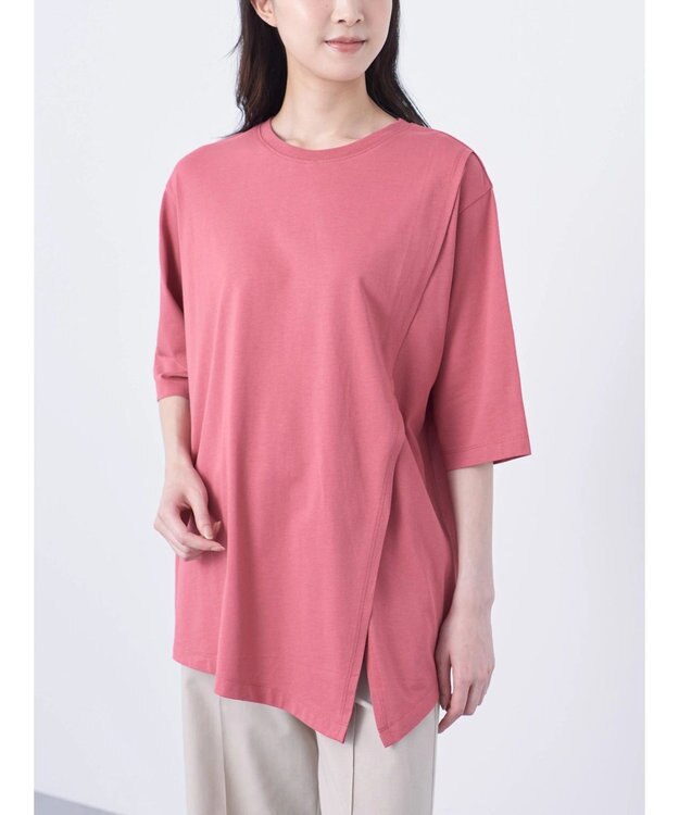 Green Parks アシメトリーデザインチュニック Pink