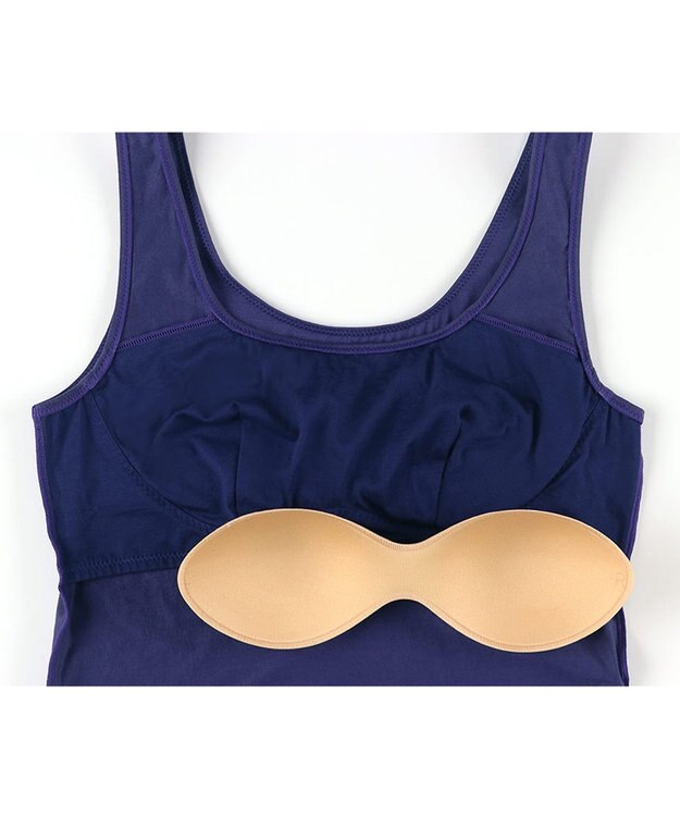 tsumori chisato SLEEP ツモリチサト インナー 綿混ベア天竺素材(身生地) パッド付(取り外し可) ノースリーブ タンクトップ レディース UCX400/ワコール コン