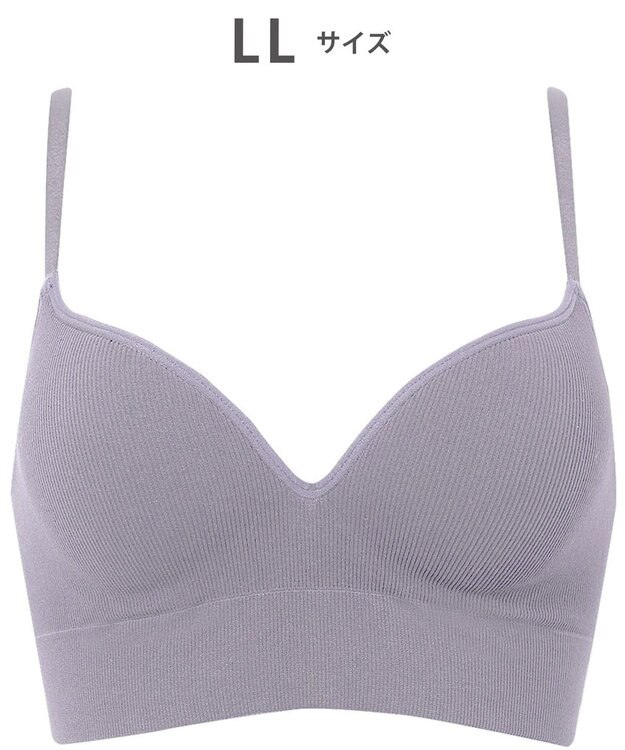 WACOAL ノンワイヤーブラ 【GOCOCi ゴコチ】 ぴったりフィット アンダー部分のズレを軽減 洗濯機洗い可能(ネット使用) ブラトップ レディース ハーフトップ CGG255 /ワコール パープル
