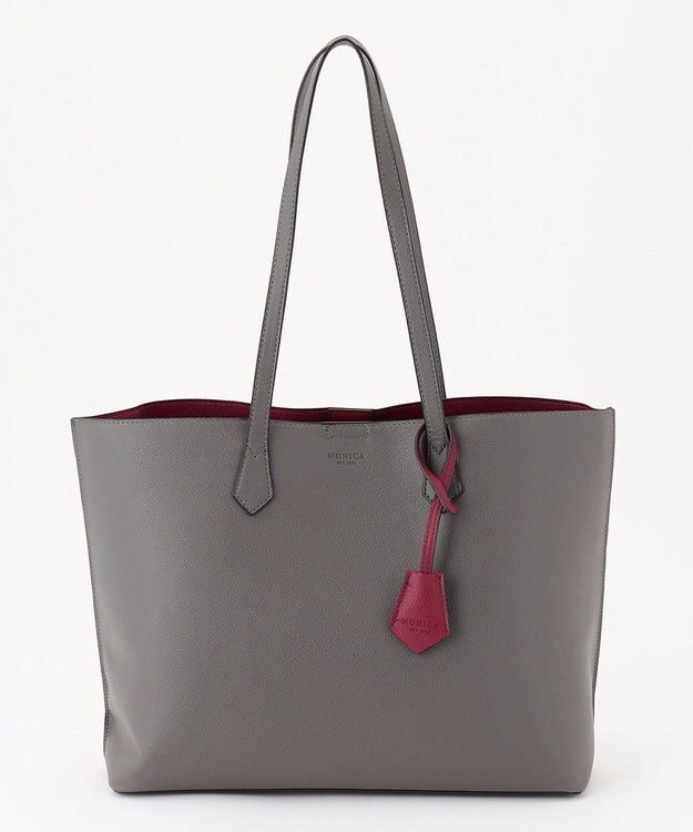 LA BAGAGERIE 【MONICA】バイカラーA4トート ダークグレー