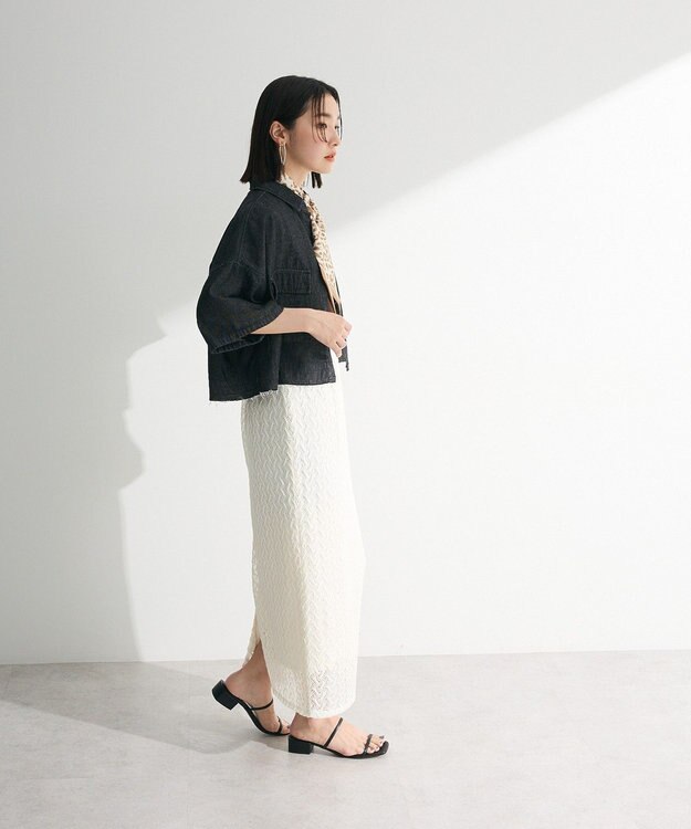 Green Parks ・ＥＬＥＮＣＡＲＥ　ＤＵＥ　デニムショートシャツ Black