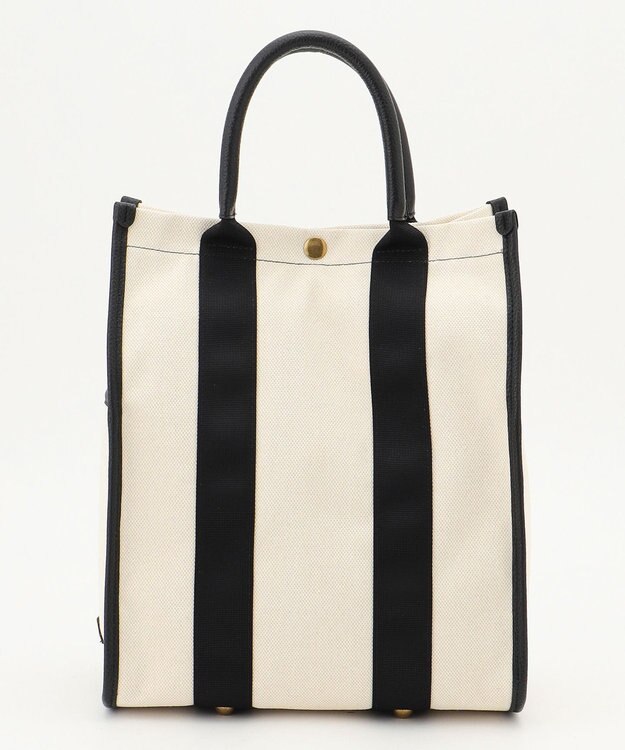 LA BAGAGERIE クラシックタテナガトート ブラック×ナチュラル