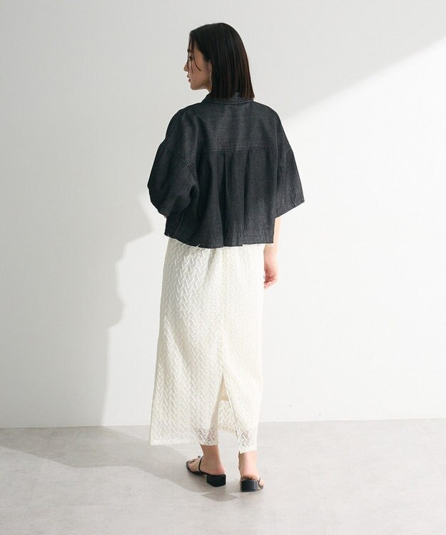 Green Parks ・ＥＬＥＮＣＡＲＥ　ＤＵＥ　デニムショートシャツ Black