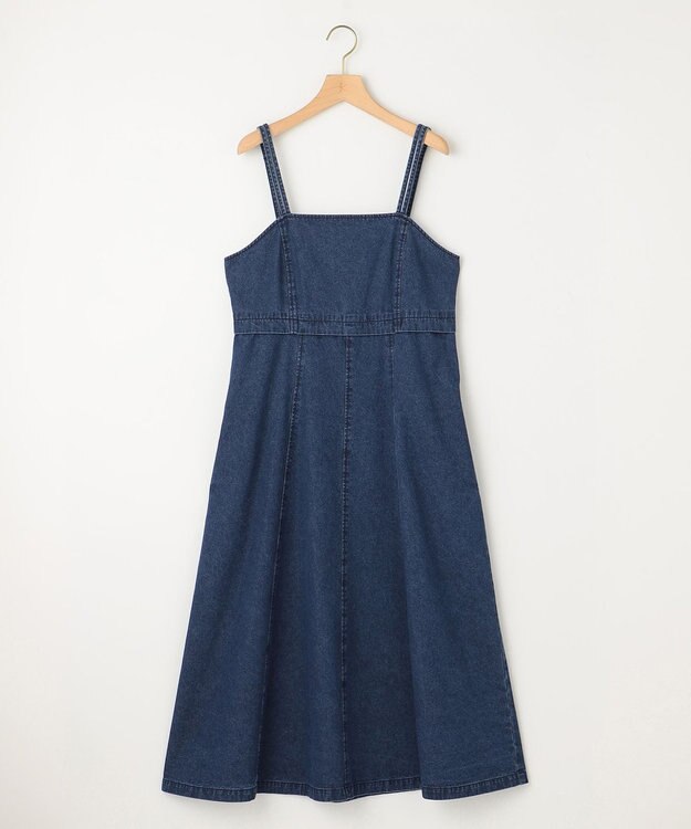 組曲 【WEB限定】デニム キャミワンピース ユーズドブルー系