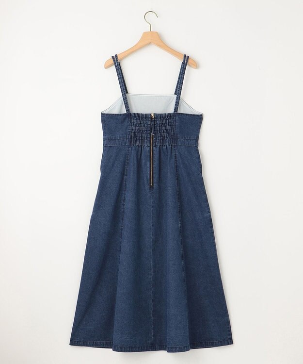組曲 【WEB限定】デニム キャミワンピース ユーズドブルー系