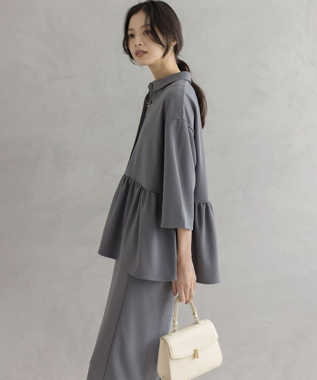 組曲 【加藤ローサさん着用】トップハンドル ハンドバッグ アイボリー系