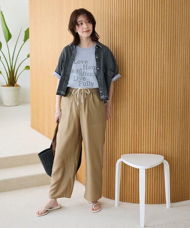 Green Parks ・ＥＬＥＮＣＡＲＥ　ＤＵＥ　デニムショートシャツ Gray