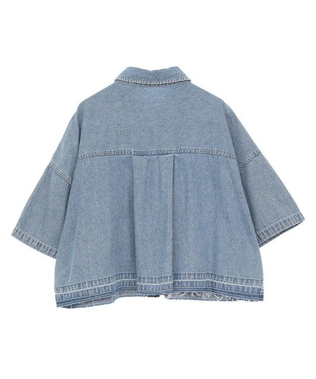Green Parks ・ＥＬＥＮＣＡＲＥ　ＤＵＥ　デニムショートシャツ Light Indigo
