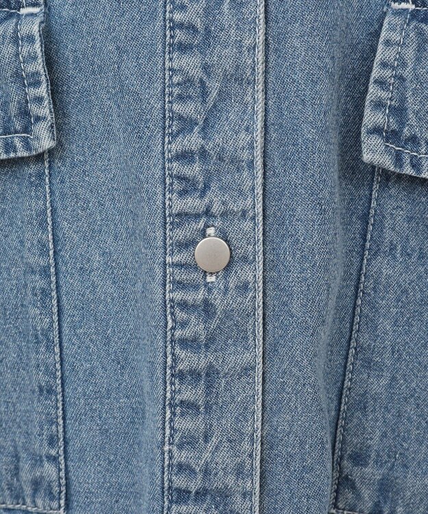 Green Parks ・ＥＬＥＮＣＡＲＥ　ＤＵＥ　デニムショートシャツ Light Indigo