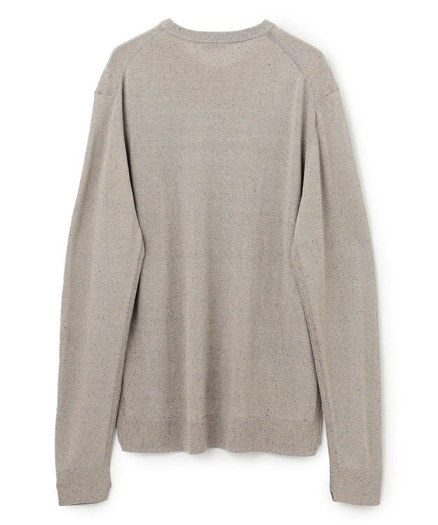 JOSEPH HOMME リネンナイロンプレーン　クルーネックニット アイボリー系