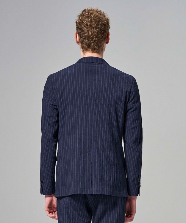 JOSEPH HOMME 【新素材】エアリッジストレッチ ジャケット ネイビー系1