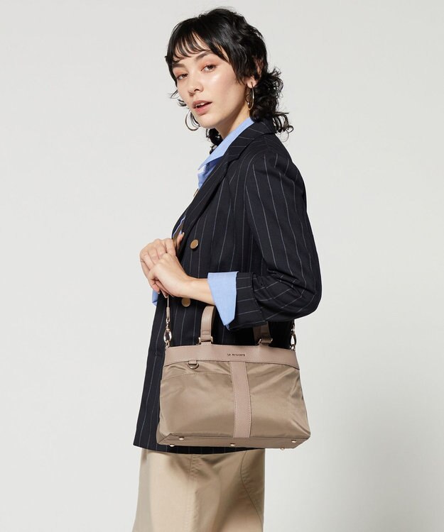 LA BAGAGERIE コンビ2WAYトートバッグ Sサイズ ベージュ