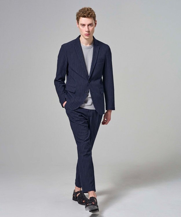 JOSEPH HOMME 【新素材】エアリッジストレッチ ジャケット ネイビー系1