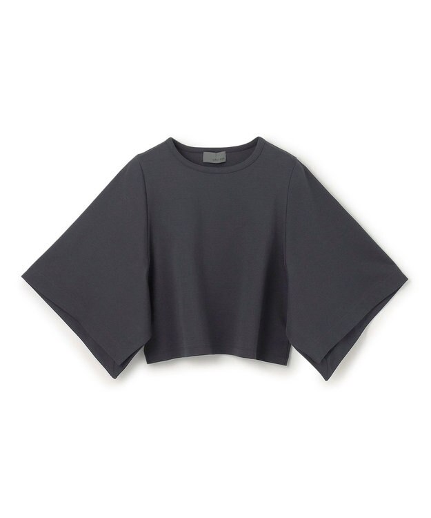 uncrave ダブルフェイスジャージー ハンカチスリーブトップス スレート