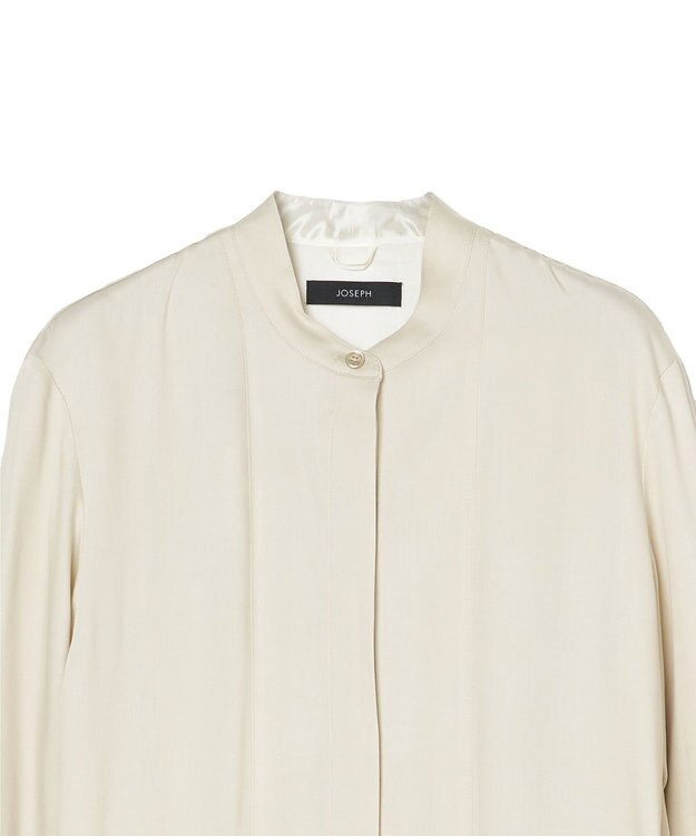 JOSEPH ソフトビスコーステーラリング　シャツドレス Quail