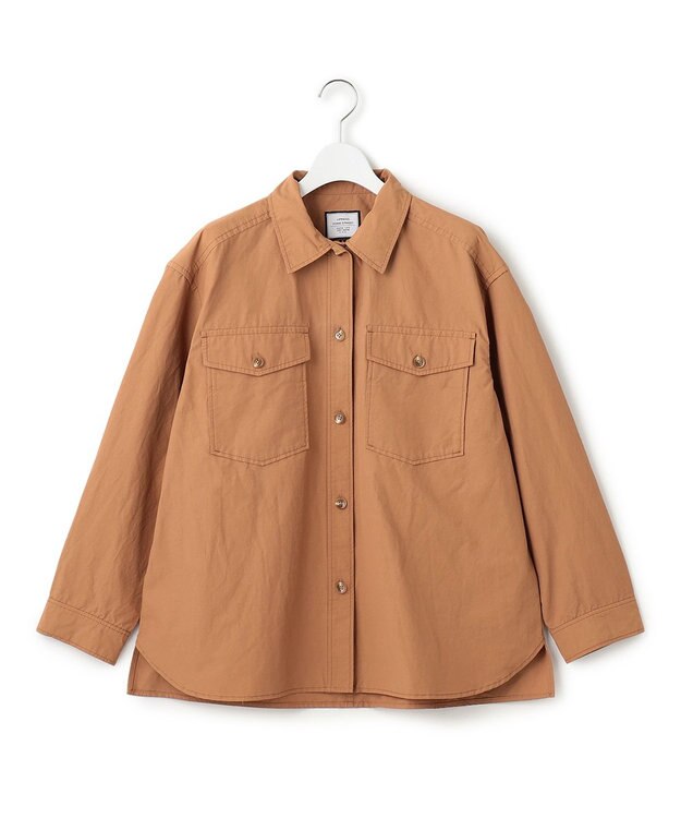 J.PRESS YORK STREET 【WOMEN】ミリタリーシャツジャケット オレンジ系