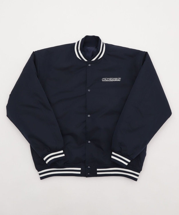 WEGO 【ユニセックス着用ITEM】グラフィックパファースタジャン ネイビー