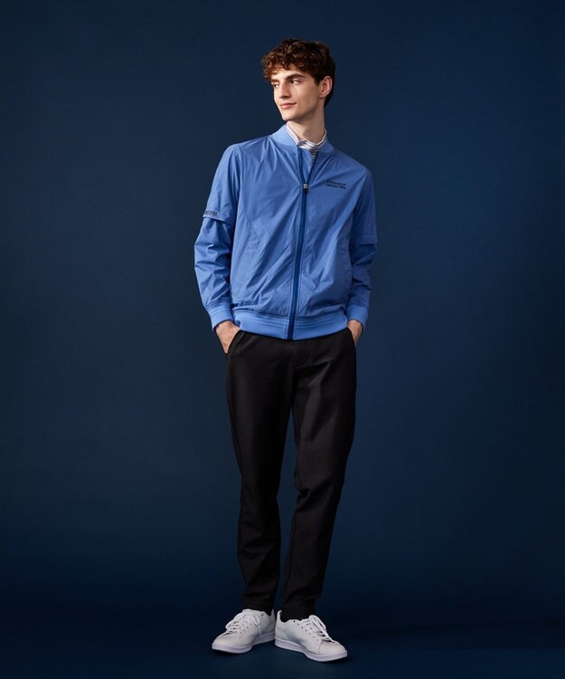 23区GOLF デタッチャブルスリーブ【MEN】２ＷＡＹ ブルゾン サックスブルー系
